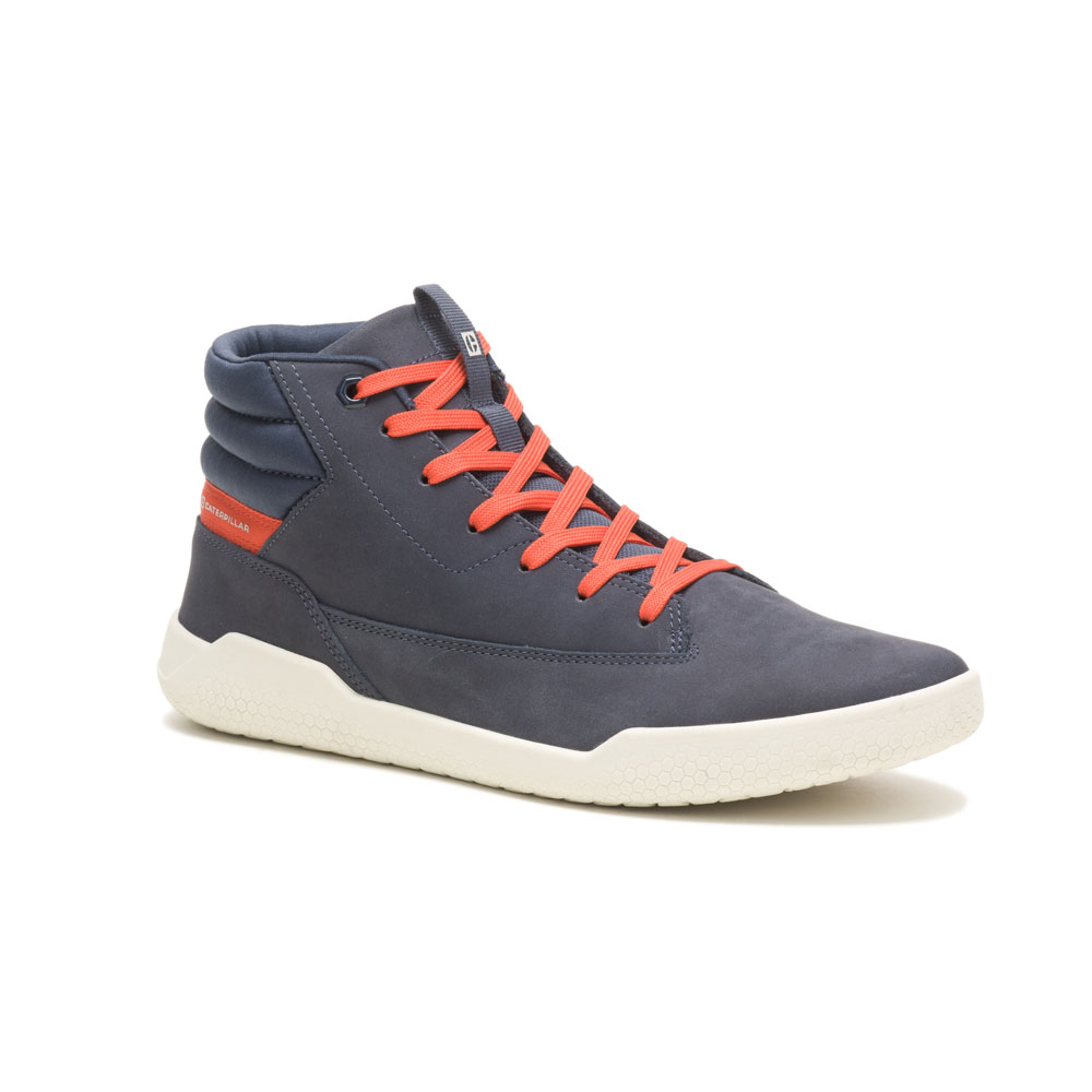 Caterpillar Hex Hi Philippines - Mens Trainers - Navy 85267VESR